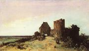 Johan-Barthold Jongkind Ruins of the Castle at Rosemont USA oil painting reproduction